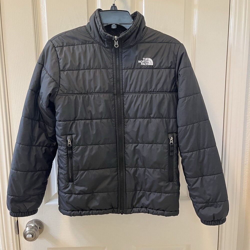 The North Face Black Mount Chimborazo Reversible Jacket Boys Size Large 14-16